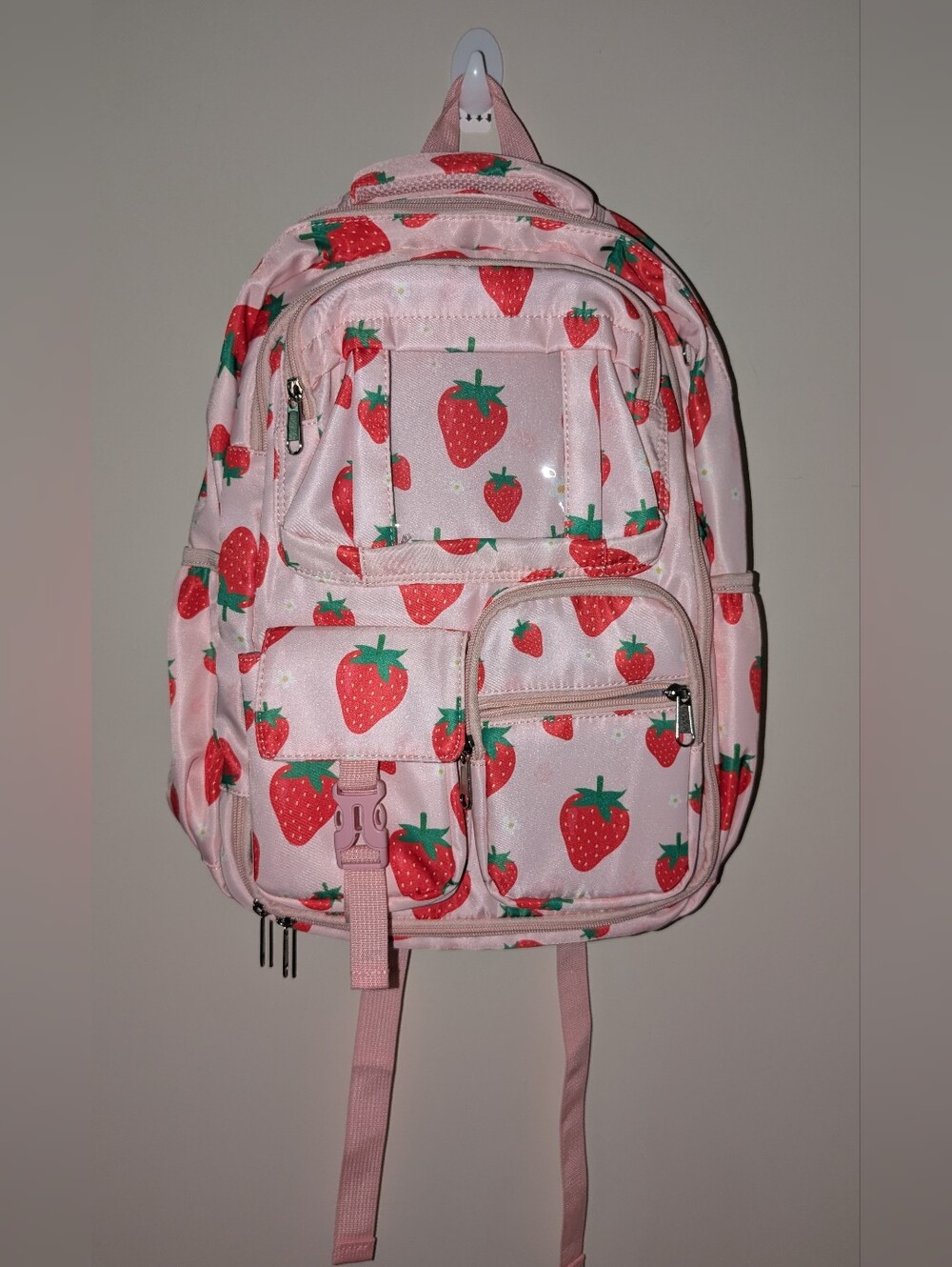 Cute Strawberry Backpack New Back To School Holds Laptop Or Tablet